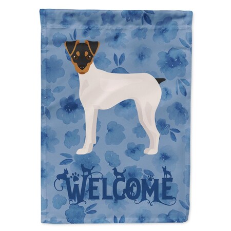 Carolines Treasures 28 x 0.01 x 40 in. Japanese Terrier Welcome Flag Canvas House Size CK6007CHF